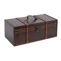 홈앤가든 엔틱수납함 발렌타인데이 화이트데이 방탈출 예단함 보석함 원목함, 1개