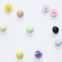 5개) 11mm 플라스틱 유광 콩단추 10color C0, 레몬옐로우