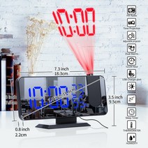LED 탁상시계 투영 시계 알람 디지털 프로젝션 FM 라디오 시간 프로젝터 침실 침대 옆 전자 테이블, Alarm Clock A3