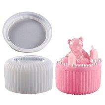 연마공구 연삭 R3MC 실리콘 몰드 드롭 크리스탈 캔디 항아리 보관 상자 장식품 UV 에폭시 수지 쥬얼리 DI, 03 R3MC7AK202997-L-B