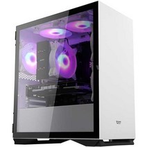 엠지컴퓨터/DarkFlash DLM22 RGB 강화유리 화이트