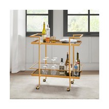 서빙 카트 식당 업소용 호텔 이동식 웨건, 단일사이즈, 골드