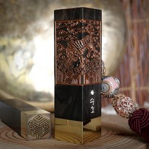 수제인감도장 황동 흑단목 직인 제작 아기 개인 법인 외국인 선물 제작 금호흉배, 03_금호흉배(7푼)/육각양각/육각전용체