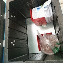 오토바이 배달통 자석 파티션 음식 유출 방지 내부 고정 배달가방 분리, 43L폼박스용플레이트+강력한자기차폐2개