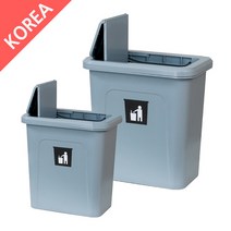 대경전자 카트용 원터치 다용도통(쓰레기통)*2개 세트 (주방카트/드레싱카/서빙카/손수레), 화이트