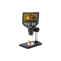 쿨러트론 디지털 USB 현미경 4.3인치 LCD 마이크로스코프 8MP 11000X 배율 핸드헬드 카메라 비디오 레코더 충전식 8개 LED 라이트 회로 기판 수리 납땜 PCB 코인용 배터리