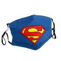 Superman-1 성인용 인쇄 마스크 일본 만화 영화 방진 빨 조절 가능