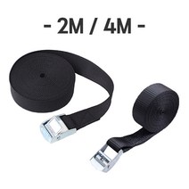 화물 스트랩 탑 고정 짐바 용달 안전 버클 2M 밸트 블랙 차, 영샵쿠팡 2M