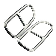 머플러 팁 튜닝 자동차 부품자동차 테일 스로트 배기 파이프 머플러 팁 커버 트림 2 개/대 메르세데스 벤츠