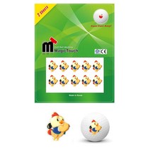 닭 캐릭터 국내산 골프공 스티커 골프공아트 골프공스티커 골프공패치