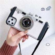 아이폰 케이스 감성 예쁜 고급 3d 레트로 카메라 emily in paris phone case for 11 12 13 pro xs max x xr 8 plus se 끈