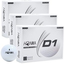 HONMA 혼마 골프공 D1 2020모델 화이트 3다스 36구
