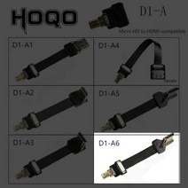 라스베리 파이 리본 평면 FPV HD 커넥터 케이블 마이크로 HD/미니 90도 5cm-80cm FFC 피치 20pin 플러그, 번들 3_D1-A6