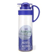뉴 아쿠아글라스 핸들 유리 물병 1.4L 보라 코멕스, 2개
