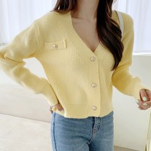드레스날다 옷이날개야 골드 버튼 캐시미어 가디건(knit664)