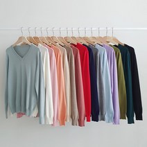 [무배]데일리필수 보들 캐시미어 브이넥니트(15컬러)