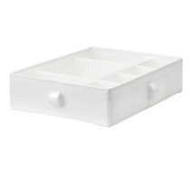 이케아 스쿠브 칸막이정리함 화이트 44x34x11 cm, 1개, 기본