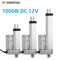 엑츄에이터 리니어 실린더 Mirco 전기 선형 액추에이터 100NN/700N/900NN 모터 컨트롤러 DC 12V 미니 푸시 로드 퍼터, [16] 24V 5mm 2000N, [03] Stroke 50mm