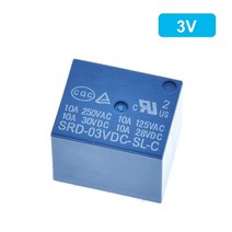 전기릴레이 10pcs TZT DC 5V 12V SONGLE 전원 릴레이 SRD-05VDC-SL-C PCB 유형, 01 3v