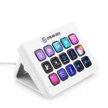 Elgato 엘가토 Stream Deck MK.2 White 스트림 데크 화이트 [15 키 배열] 라이브 콘텐츠 제작용 컨트롤러