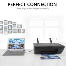 USB 프린터 케이블 2.0 인쇄 어댑터 A Male to B 스캐너 카메라 엡손 HP 호환 복사기, 01 as shown_01 1.5m