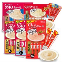 고양이 츄르 아기고양이간식 스프 챠오츄르 이나바, 60p, 구루메 가다랑어 버라이어티