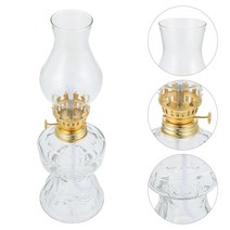 캔들만들기 DIY 양초 1pc 데스크탑 빈티지 오일 램프 등유 램프 웨딩 오일 라이트, 투명한