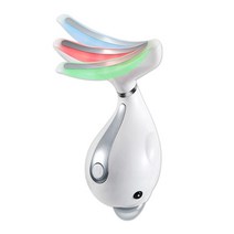 목주름관리 목주름없애기 목주름관리법 ems led 얼굴 목 주름 제거제 3 색 붉은 빛, 하얀