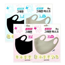 퓨어 그래핀 마스크 퓨어 그래핀 마스크(중형.대형.블랙.그레이) 재사용가능 .., 4. M_그레이, 1개