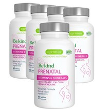 영국 이게누스 Igennus Prenatal 프레나탈 멀티비타민 & 미네랄 with 엽산 철분 칼슘 콜린 60정, 5팩