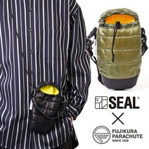 슬리핑 백 숄더백 남성 후지쿠라 항장 콜라보레이션 AIR MODEL SEAL 씰 브랜드 가방 가죽 가방 방수 내수 폐 타이어 타이어 튜브 경량 일본제 블랙 선물 선물