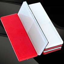 부착식 화물차 반사판 안전판 안전 제일 표지판 지게차 빛 반사 테이프 위험 스티커 트럭 경고 표시 야간 주의 표시등 후사판 2개