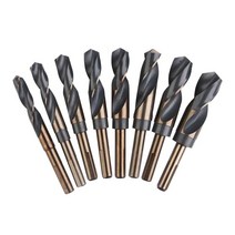 QDY 8 조각 확장 드릴 도구 내마모성 생크 드릴 목재 목수를위한 내구성 스틸 드릴 알루미늄, 설명한대로, 검은색, 강철, 한개옵션0