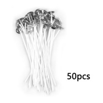 향초만들기2.6-20cm 50 개/100 개 캔들 심지 무연 왁스 순수 코튼 코어 DIY 양초 만들기 사전 파티 용품, 02 50pcs-10cm