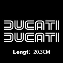 두카티 빈티지 스크램블러 이탈리아 멀티스트라다에 대한 반사 오래된 스티커 데칼 탱크 로고, 04 White