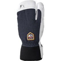 Hestra 헤스트라 Army 가죽 패트롤 쓰리핑거 삼지장갑 - 남성용 HES006S 137449, Navy, 6