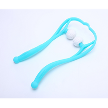 [제이위즈] 골프공 안마기 목 어깨 마사지기 경추 뒷목 지압 안마 목운동 기구 목지압기, 핑크
