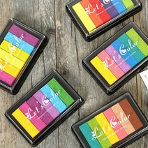 비비드 무지개 5종 스탬프 잉크패드 핑거프린트 다꾸, 04, K05-비비드 무지개