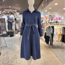 이랜드 [비지트인뉴욕]비지트인뉴욕 가슴 랩 플레어 데님 원피스vy9dv12