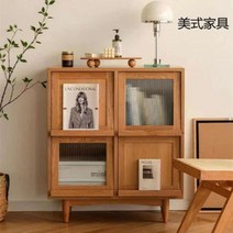 렌지대 다이 수납장 진열장 밥솥 선반 조립식 거치대 주방가구 다용도 틈새장, 01.단단한나무+유리