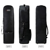 골프백 항공커버 바퀴일체형 캐리어, 블랙