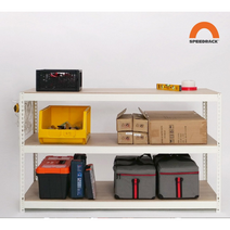 작업대 중량 스피드랙, 화이트 1000x600x900_3단