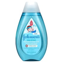 Johnson & Johnson (존슨앤드존슨) Johnson & Johnson 어린이용 클린 & 후레쉬 샴푸 & 바디 워시 13.6 fl oz(400 ml), 4개
