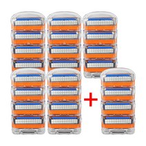 질레트 퓨전 파워 면도날 호환 20입 + 4입팩 세트 추가증정, 1P