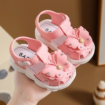 PIGPOG 22 여름 어린이 가방 소프트 베이스 소녀 공주화 유아 아기 걸음마 신발 소녀 샌들