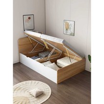 리프트업침대 선반 침실 공간활용 좁은방 벙커, 은행나무침대1000x1900