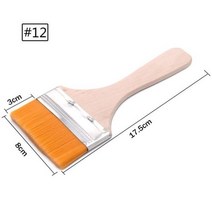페인트붓 미장도구 페인트브러쉬 페인트 브러시 큰 영역 유화 얼룩 용 바니시 접착제 및 Gesso 홈 칩 청소, 12, 12