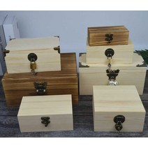 나무상자 제작 수납가구 오동나무 다용도 뚜껑형, 브라운A 27x22.5x12cm