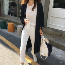 [키리베] F66980 2컬러 원피스로 롱아우터로 롱셔츠 롱원피스