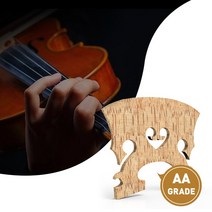 바이올린줄 Select Figured Violin Bridge Unslotted Semi Finished 에어 드라이 AA 그레이드 메이플 E 에, 06 Bass